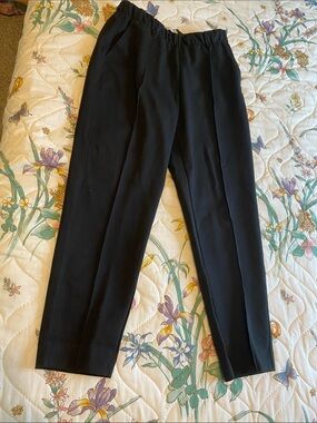 Everlane Black Elastic-Waist Slim Fit Pants